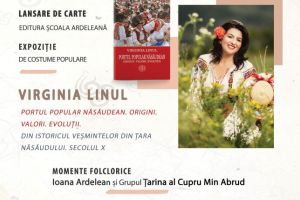 Virginia Linul, cea mai cunoscută creatoare de costume populare din ţară, lansează prima sa carte la Târgul de Carte Alba Transilvana de la Alba Iulia