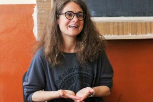 FOTOGALERIE. László Noémi, ultima „Scriitoare la şcoală” din acest an, s-a întâlnit cu elevi de la Colegiul Pedagogic