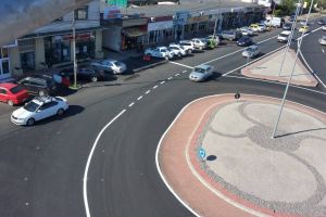 Sensurile giratorii de la Podul Șerbăneşti, aproape de final