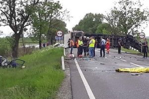 FOTO Cumplit! Două persoane au murit, iar patru au fost rănite într-un accident pe DN15
