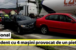 Naţional: Accident cu 4 maşini provocat de un bătrân din Piatra-Neamţ (VIDEO)