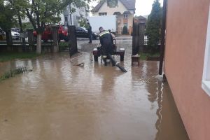 Casele din Viişoara, construite în lunca mlăştinoasă a Bistriţei, inundate din nou (FOTO)