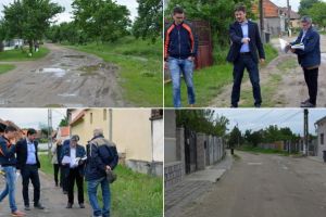 FOTO/ Undă verde lucrărilor de modernizare a străzilor Merilor şi Tractoristului din Vinerea