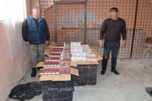 Doi ucraineni reţinuţi la Bilca, după interceptarea unui transport de ţigări de contrabandă