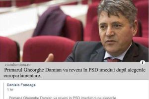 Disperare mare în PSD Alba. Se folosesc conturi false pentru a dezinforma: Anunţă că primarul din Ciugud se întoarce în PSD