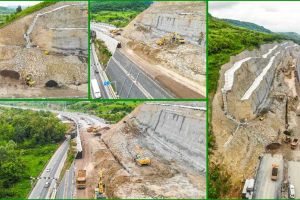 VIDEO: Pe autostrada A1 Lugoj-Deva, în Dealul Liliecilor, terasamentul a ajuns aproape de cota viaductului dinspre Bejan