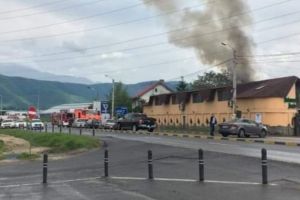 Incendiu, la Ghimbav (FOTO)