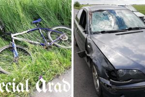 Trei biciclişti răniţi, într-o jumătate de oră, în Arad. Unul dintre ei a fost decapitat. Avea 11 copii