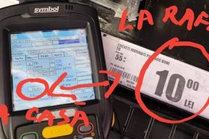 Un preţ la raft, alt preţ la casă. Control al Protecţiei Consumatorilor într-un supermarket din Timişoara