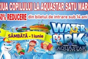 De Ziua Copilului, la Aquastar Satu Mare: Reducere 50% la bilet pentru copiii sub 14 ani