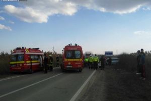 ACCIDENT pe DN1, între Teiuş şi Aiud. Două persoane rănite. Traficul este îngreunat