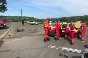 Accident grav între Alma şi Șmig – Un TAXI implicat