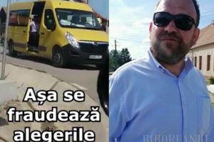 PNL şi PLUS acuză abuzuri făţişe ale primarului UDMR din Lugaşu de Jos: Edilul face campanie la secţia de votare, o subalternă cară oameni la vot cu microbuzul (VIDEO)