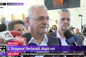 Dragnea s-a dus abia seara la urne şi a votat şi la referendum: 