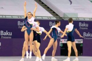 Gimnastica aerobica: O medalie de aur si trei de bronz pentru Romania, la Europene