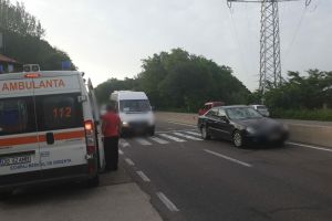 DN 7 – Bărbat accidentat pe trecerea de pietoni