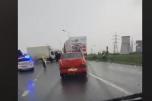 ACCIDENT pe centură! Traficul este ÎNGREUNAT