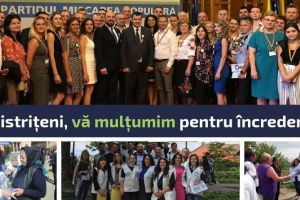 ”De partea bună a istoriei. Bistriţeni, vă mulţumim pentru încredere!”