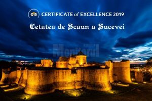 Certificat de excelenţă, pentru al doilea an consecutiv, acordat Cetăţii de Scaun a Sucevei ...
