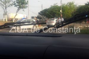 Accident rutier la Navodari, in zona unui supermarket. Un pieton, implicat