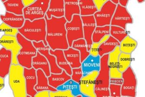 JUDEŢUL ARGEŞ: tot ROŞU, dar cu inserţii de GALBEN şi ALBASTRU!