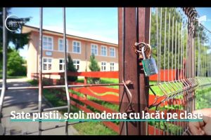 Școală modernizată din Botoşani, fără elevi. Familii întregi au plecat în străinătate