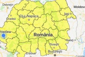 Avertizare METEO. Cod galben: vijelii, ploi, grindină în aproape toată ţara