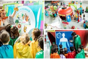 Copiii pot deveni supereroi ai mâncatului sănătos la cel mai mare centru comercial din oraş