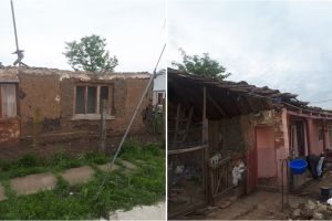 FOTO. Apel umanitar! O familie din judeţul Satu Mare a rămas fără acoperiş deasupra capului