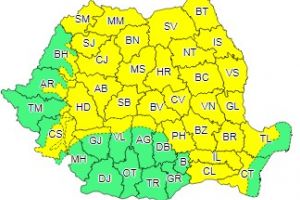 Botoşaniul, din nou sub alertă Cod Galben. Cât ţine vremea rea