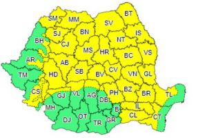 Avertizare meteo: ploi torenţiale până vineri dimineaţa!