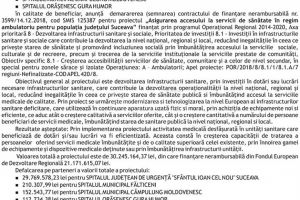 Lansare proiect : „Asigurarea accesului la servicii de sănătate în regim ambulatoriu ...