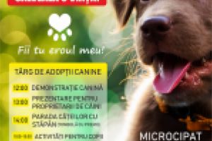 Târg de adopţii canine şi surprize pentru copii duminică, în Parcul Romanescu