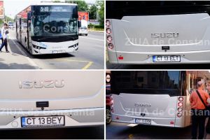 Misterul din spatele noilor autobuze din Constanta. De ce sunt toate inmatriculate cu 13 (galerie foto)