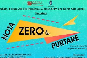 „Nota zero la purtare”, musical dedicat tinerilor, în premieră la Opera Braşov
