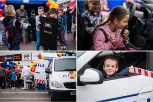 FOTO. Ziua Copilului, sărbătorită de cei mici alături de poliţiştii sătmăreni