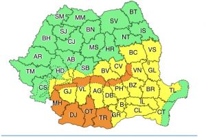 VIN FURTUNI în VÂLCEA. Avertisment de ploi, grindină, descărcări electrice şi vânt!