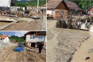 FOTO/ ISU Alba: Bilanţul provizoriu al dezastrului şi a pagubelor în urma inundaţiilor din sudul judeţului. Sute de locuinţe afectate, zeci de maşini distruse, drumuri şi terenuri agricole inundate