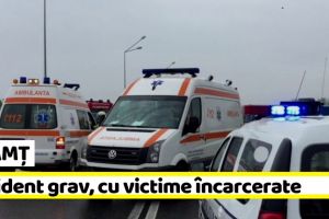 NEAMȚ: Accident grav, cu victime încarcerate