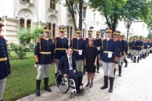 Sportivul Ciprian Anton, invitat la Palatul Cotroceni, cu ocazia vizitei Papei Francisc