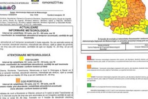 ULTIMA ORĂ – CODUL PORTOCALIU rămâne în VIGOARE