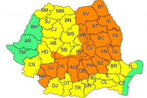 METEO: Cod Portocaliu, extins până mâine la ora 6:00