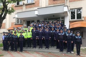 Poliţiştii bistriţeni, moment de reculegere în memoria colegului ucis în Timiş