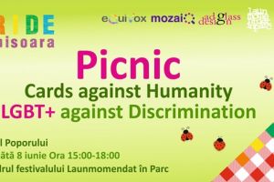 Picnic PRIDE, în parc, la Timişoara, cu reprezentanţi ai comunităţii LGBTQ+