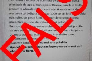 Mesaje false apărute pe Facebook! Compania APA Braşov: „Nu este adevărat”