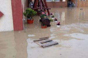 Sat din România scufundat sub ape. Misiune de evacuare a apei