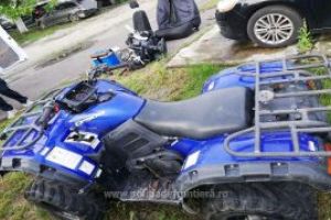 ATV cautat de autoritatile din Marea Britanie, descoperit in Petea