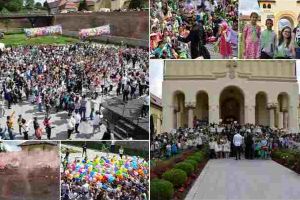 FOTO, VIDEO. „Dansul Speranţei” la Alba Iulia. Peste o mie de copii din aşezămintele sociale ale Arhiepiscopiei Ortodoxe sărbătoriţi cu ocazia Zilei Internaţionale a Copilului