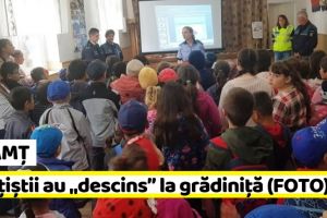 NEAMȚ: Poliţiştii au „descins” la grădiniţă (FOTO)