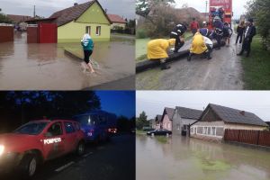 PRĂPĂD în Arad şi în mai multe localităţi din judeţ! Apele au cuprins şi Nădlacul (GALERIE FOTO)